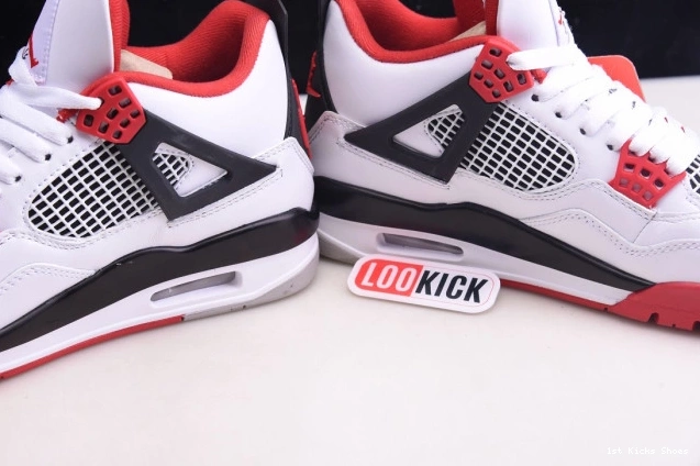1st Kicks Jordan Red Retro Air Fire 4 DC7770-160 (2020) 0725